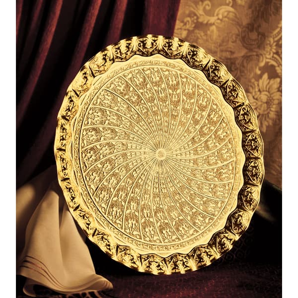 050-A-6-18 ? 35 CM. ROUND TRAY 20c