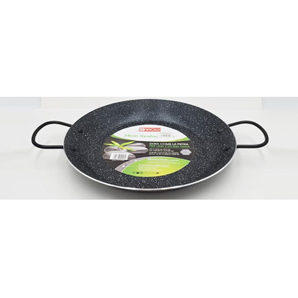 201 D-H 34cm Seafood Pan N-Stick 10c