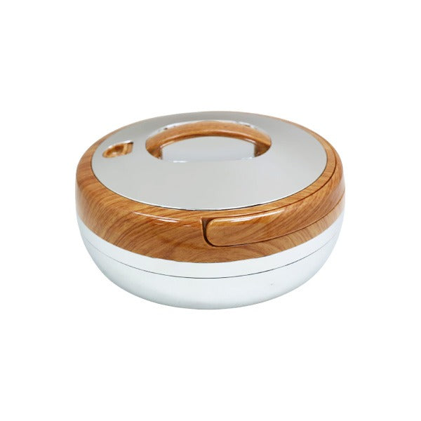 663LW/S 3Ltr Round L-Wood+Silver H-P 6c
