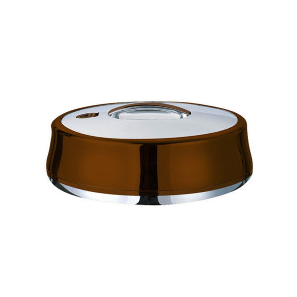 664CH-S 4Ltr Rd Choclate Silver H-P 6c