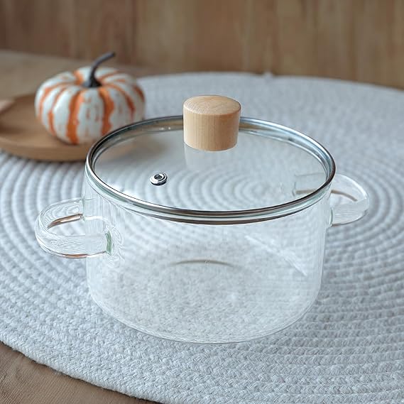 BG45123 Glass Pot 10x15cm Clear 24c