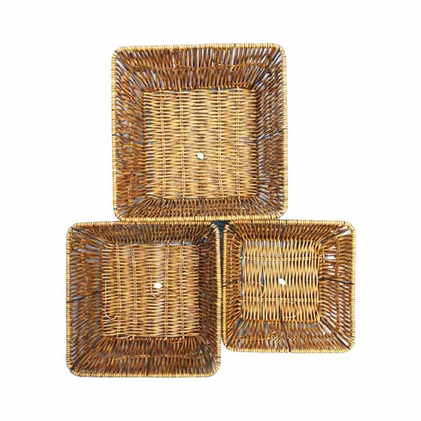 GG01-1 3PCS SquareCHINA FRUIT BASKET 40c