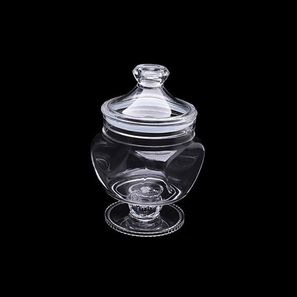 AC40214-W 5"CLEAR CANSTR BASE 23.8CM 12c