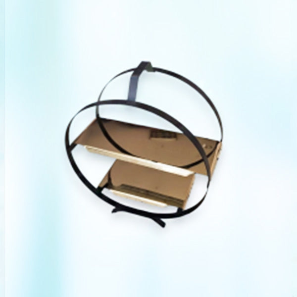AHG211 2LRound Golden Tray Pastry Stand