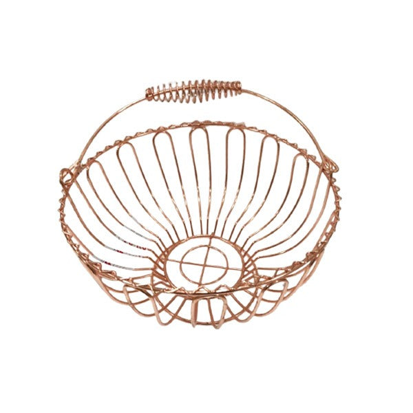 BA-8807 Fruit Basket Round Rose Gold 30c