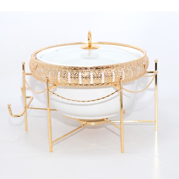BR0272 10"DEEP ROUND +CANDLE STAND 4c