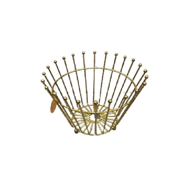 BA-8825 Fruit Basket Round Ball Gold 20c
