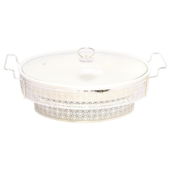 BR05026 16"OVAL DISH W-STAND S 4c