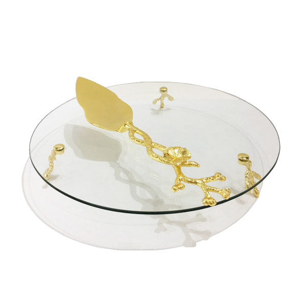 CD6025 Cake Dish+Lifter (G) ORCHID