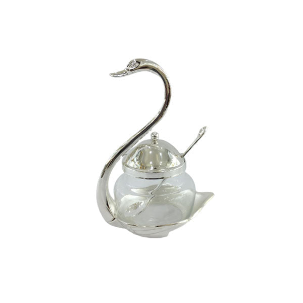 CD5048 Swan Suger Pot (S) Orchid (24c)