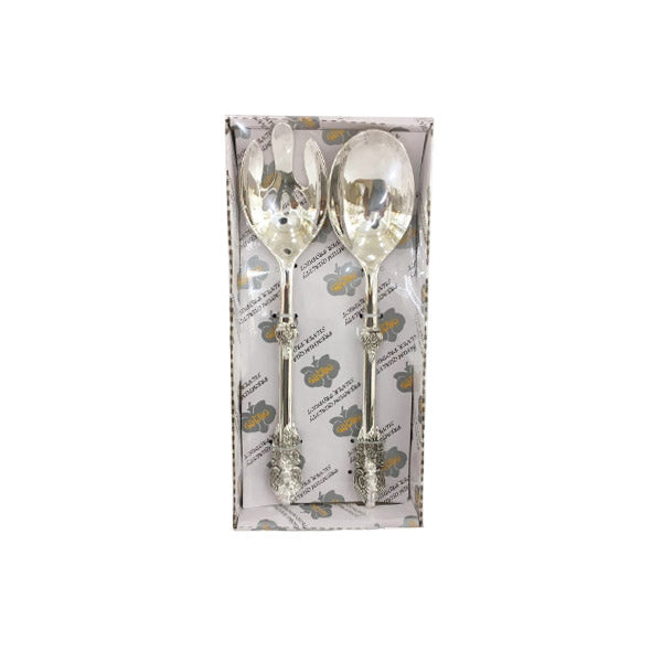 CD5767 2Pcs Salad Spoon Set SIL ORCHID