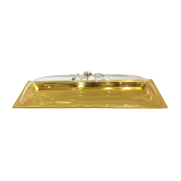 CD6070 Long Dish W-Cover L (G) 12c