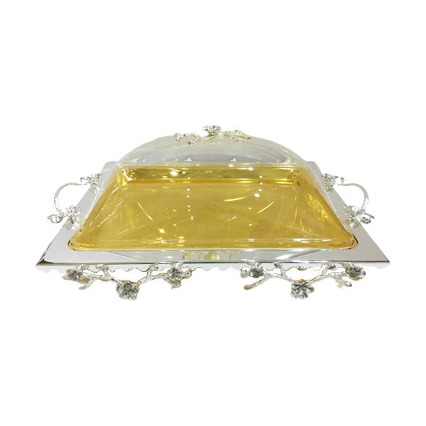 CD6154 Rect Tray With Cover XL (G) Orchi