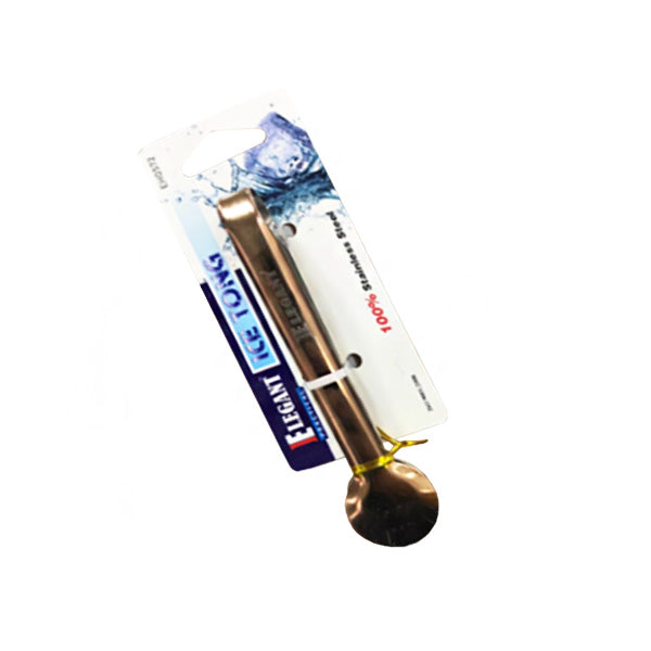 EH0572 Elegant S-S Roes Gold Ice Tong