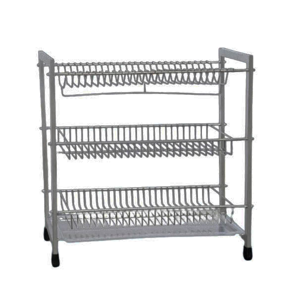 ESS9913 3 Layer Plate Rack Grey Metalic