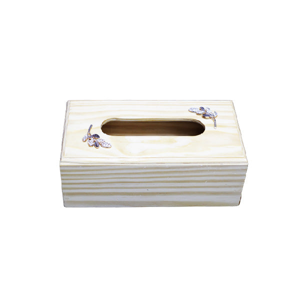 EW668012 Tissue Box Yellow Wood flower