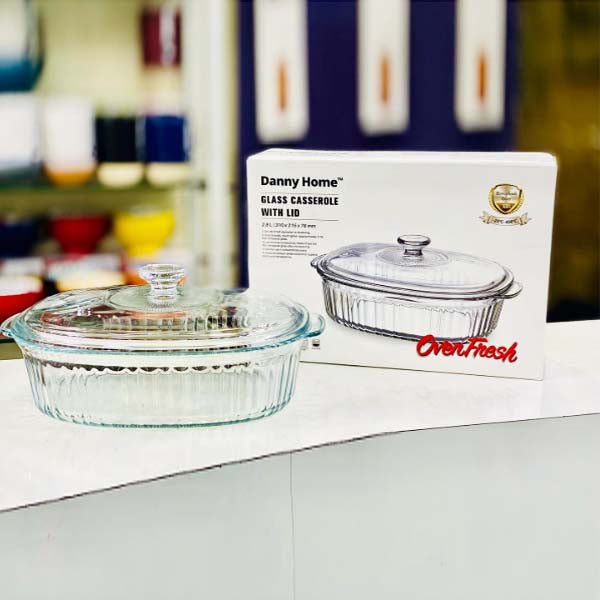 GC01-28 2800ml Glass Casserole 12c