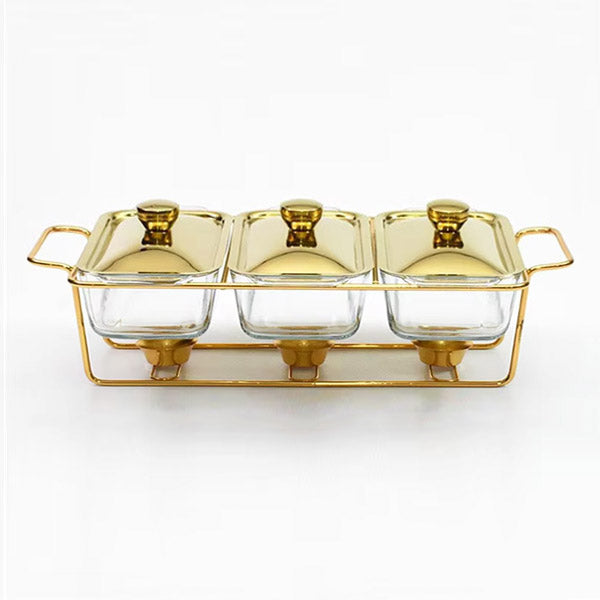 GSY-003 Rect Burner Dish 3in1 1.3L (G)4c