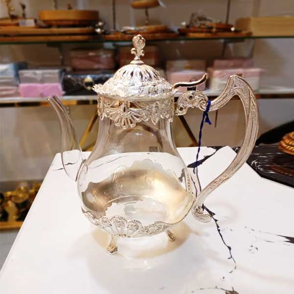 JWG-038 Glass Kettle Silver 12c