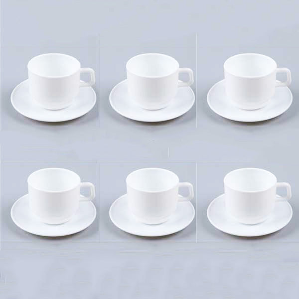 KFB250-W 250ml 6Pcs Cup Set Opal 12c