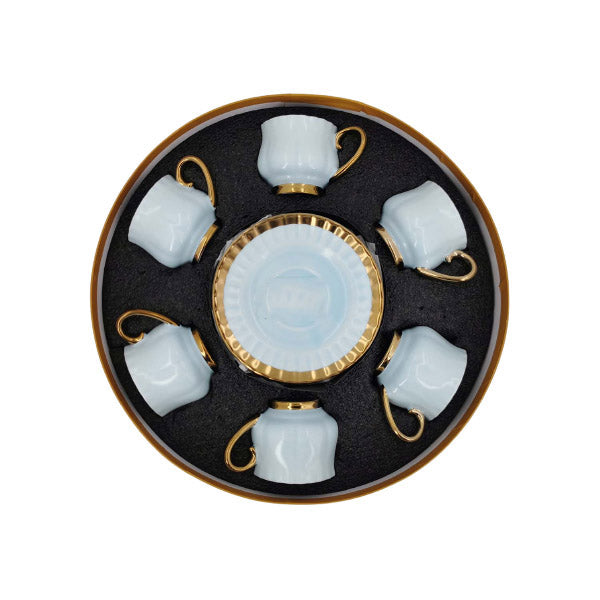 MG209 6Pcs Cup Saucer - Green ANGELA
