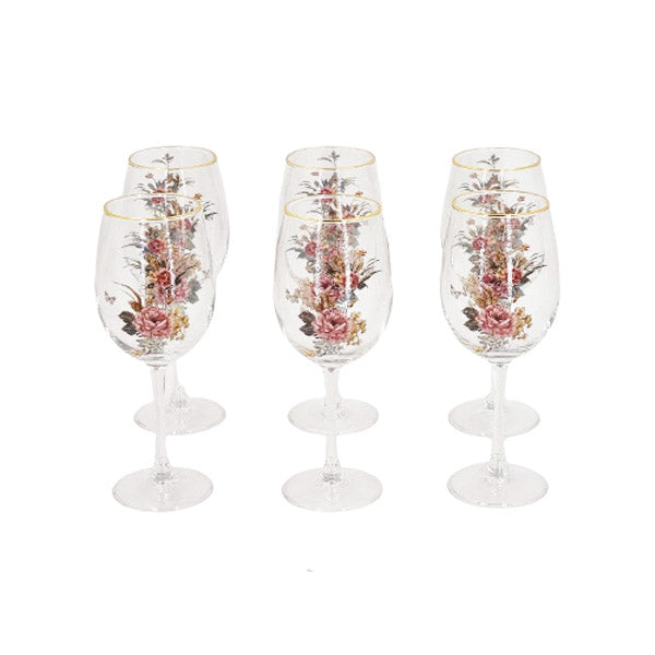 MK90 6ps Goblet Glass Set ANGELA 6c