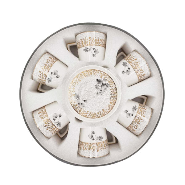 MK229 6Pcs CupSaucer Arabicword ANGELA