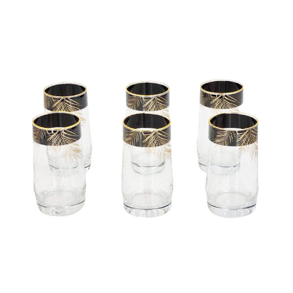 MK75 6pcs Black Glass Set Angela 8c