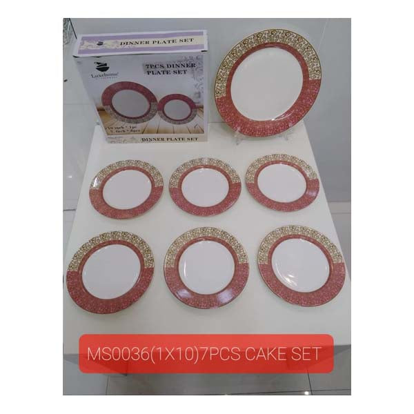 MS0036 7PCS Cake Plate Set