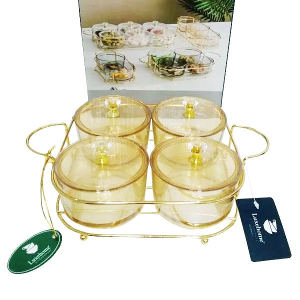 RCF0326A 4PCS ROUND IRON TRAY