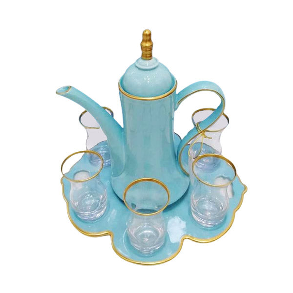 RCF2104T 9PCS TEA SET TIFANY COLOR