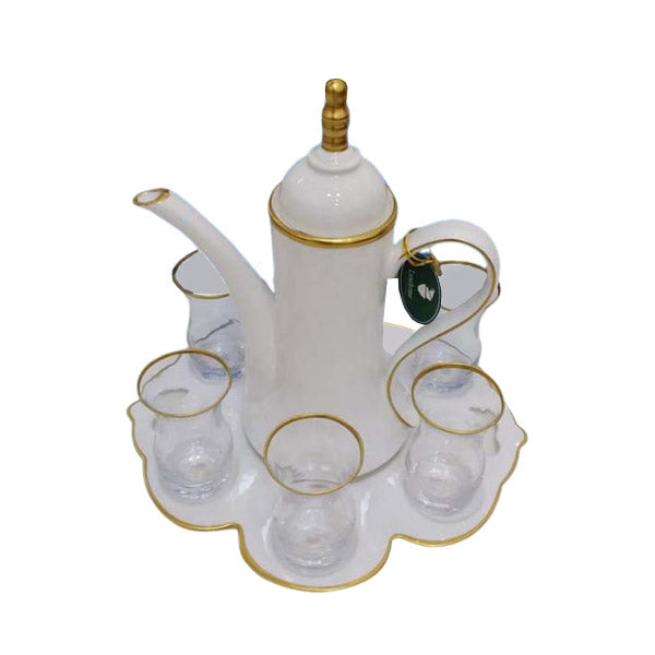 RCF2104W 9PCS TEA SET WHITE COLOR