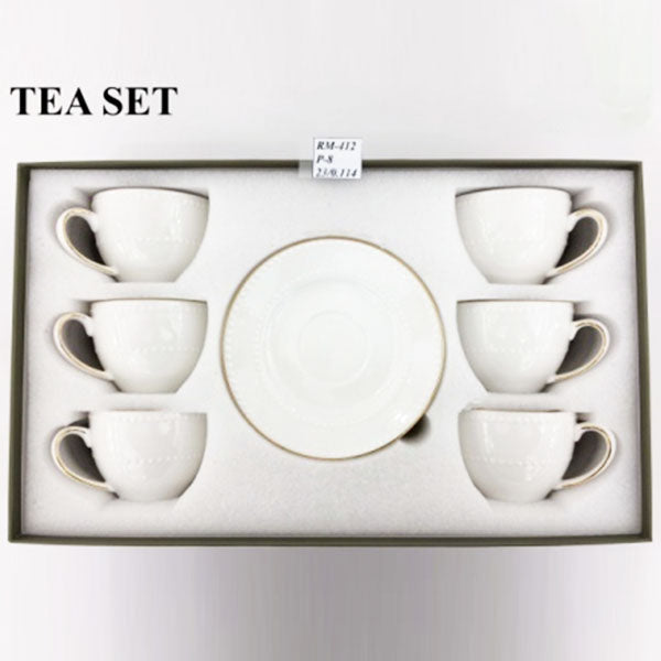 RM412 6Pcs Cup Saucer Set 8c