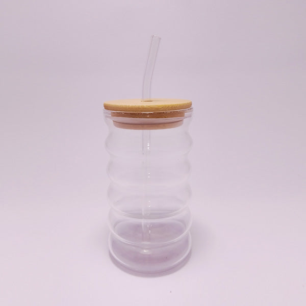 RXG-027 Glass With Straw 450ml 98c