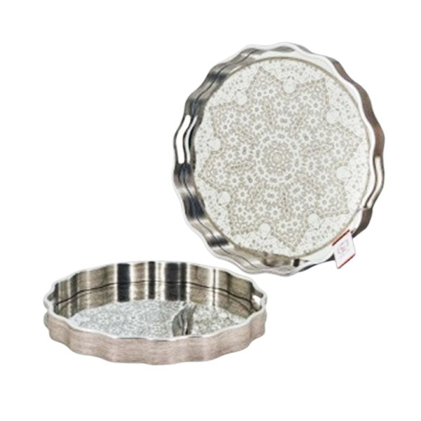 RY296 2Pcs Round Serving Tray Set 6c