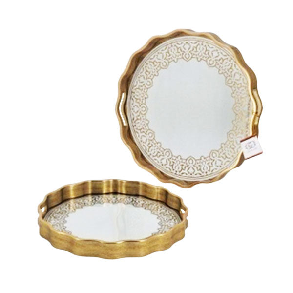 RY303 2Pcs Round Serving Tray Set 6c