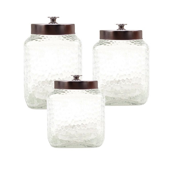 SD-016 3Pcs Storage Jar Glass 4c