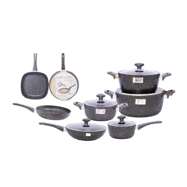 SF66037GR 13Pcs Cook SET GRAY SAFLON 1c