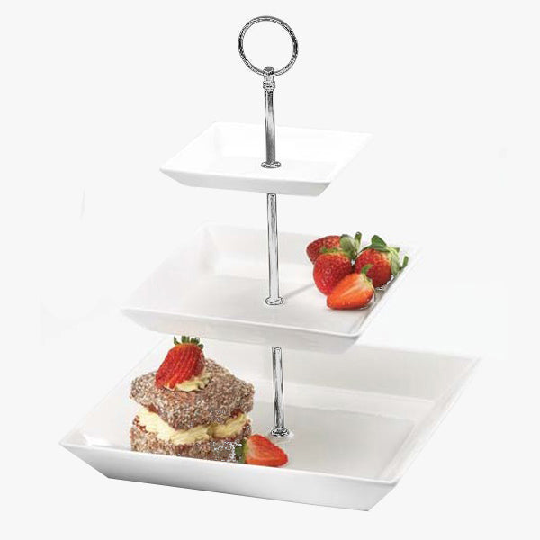 SY4457S 3Tier Sq Cake Stand Symphony 6c
