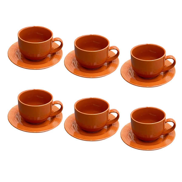 SYP62-08 6Pcs Cup Saucer Set 220ml 6c