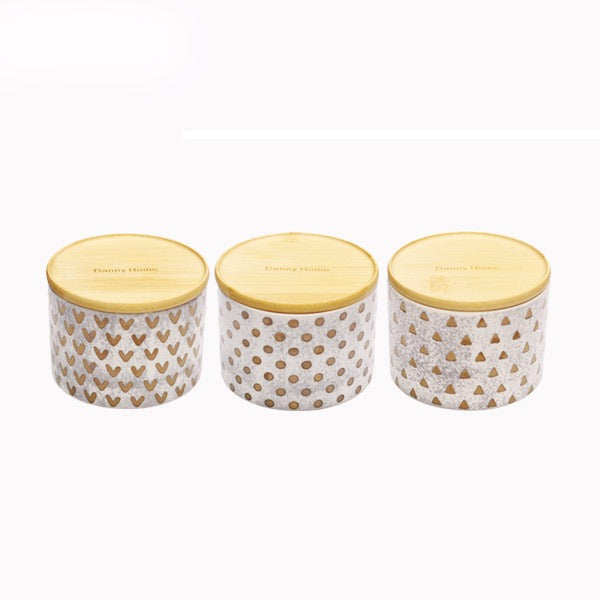 T04-35 3pcs Castor Wooden DannyHOME 16c