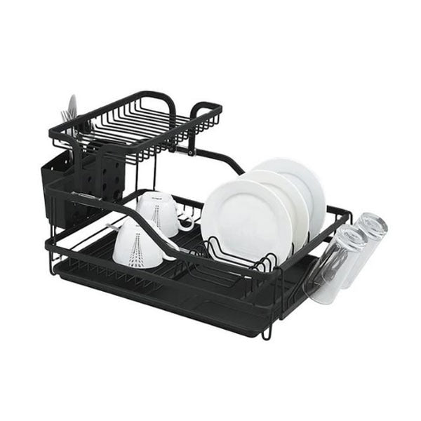 TA-1008B Dish Rack Aluminum Black 6c