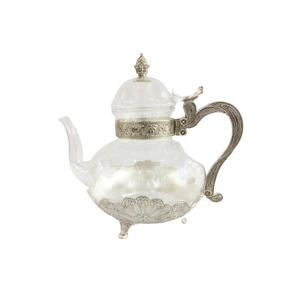 TA1305 Tea Pot Silver ORCHID 6c