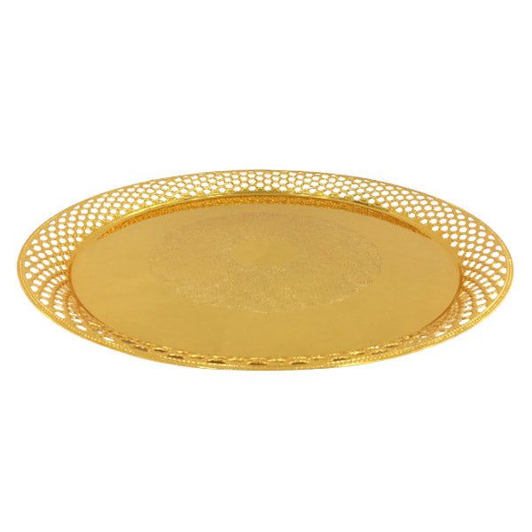TA1613 Tray Round M (G) ORCHID 8c