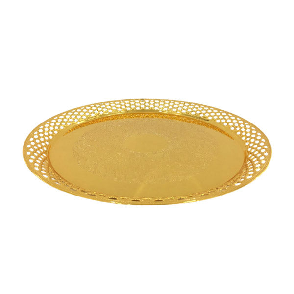 TA1614 Tray Round S (G) ORCHID 8c