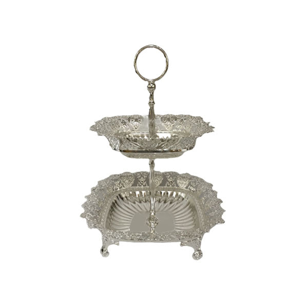 TA2148 2Tier Sq Pastry ORCHID 12c