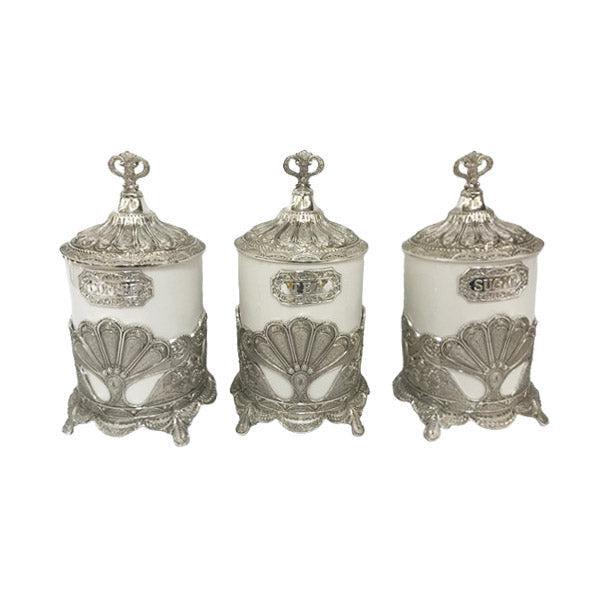 TA2184 3Pcs Jar Set Big Orchid 6c