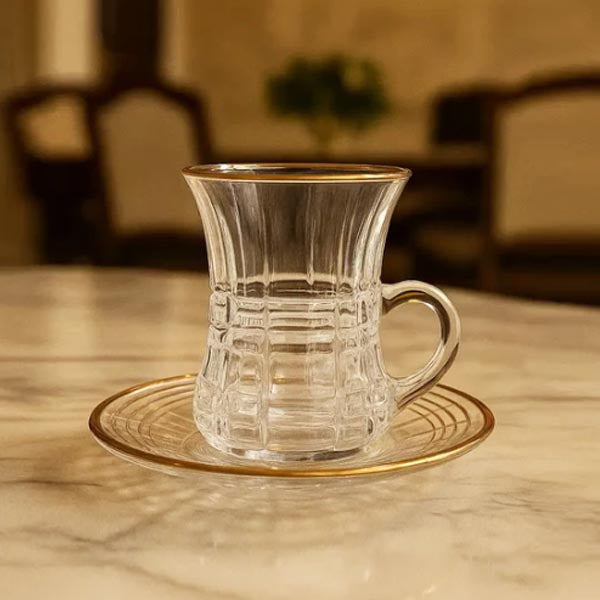 TCF420B/L12 6Pcs Cup Saucer Set 110ml 8c