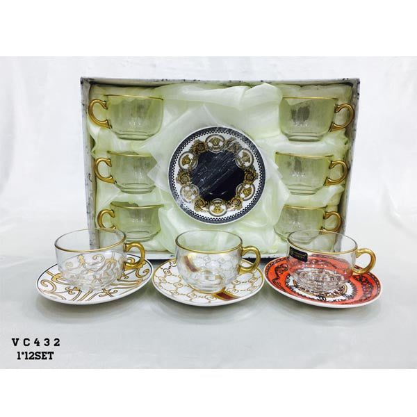 VC432 MILK CUP W SAUCER 200CC32