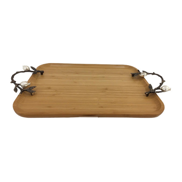 WB1049 Rect Tray Wood Med ORCHID 6c
